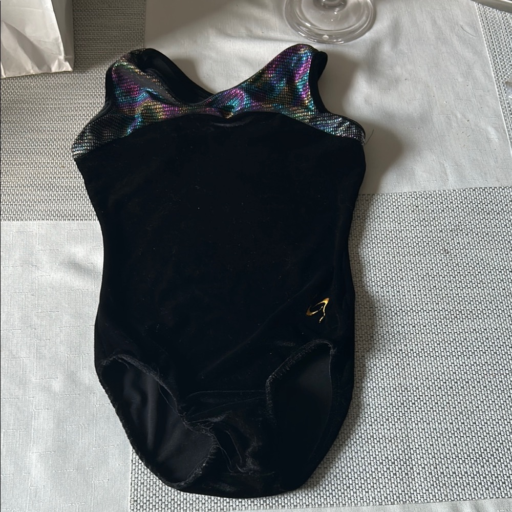 Kids Black and Multicolor Leotard